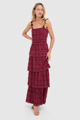 Wine Krystie Maxi Dress
